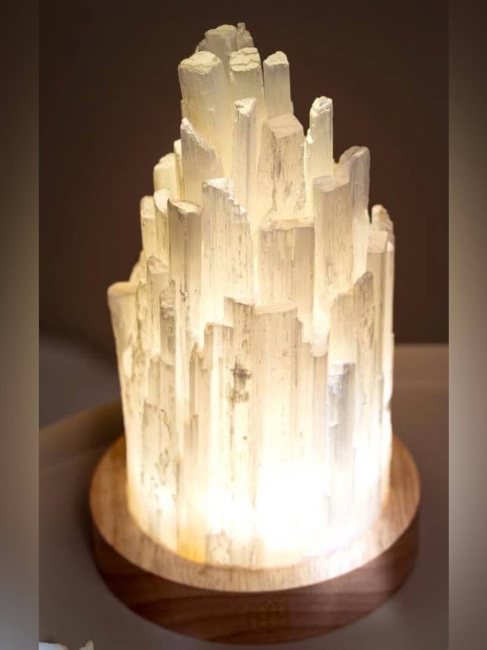 NEW in Box Cleanse-All Selenite Lamp 2 Pounds of Healing Power color change